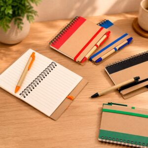 Caderno Ecológico com Caneta